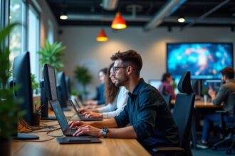 Matériel informatique moderne pour start-ups en pleine croissance