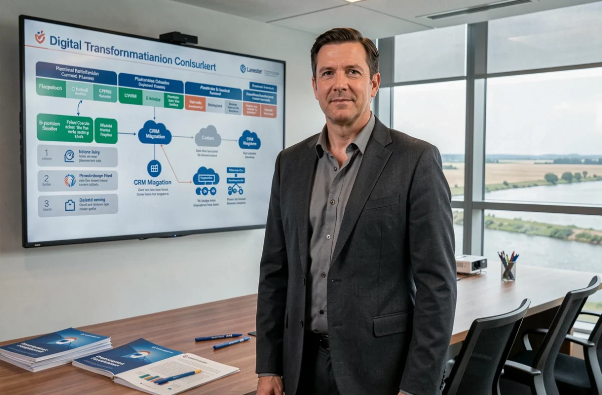 Consultant en transformation digitale de Selltim à Lanester présentant une feuille de route numérique